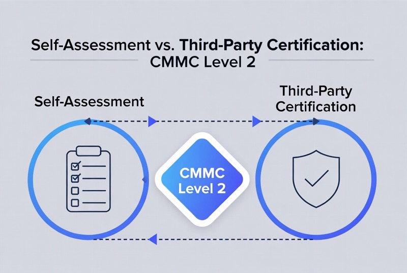CMMC self-assessment versus C3PAO third-party certification